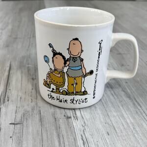 Vintage 1979 Distinctive Designs Duble Duck Company Kiln Krafts Hair Stylist Mug